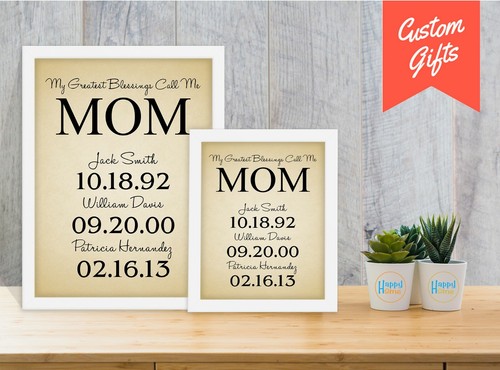 Personalized Mother's Day Gifts for MOM - Custom Birthday Gifts for Mother Print - 第 2/7 張圖片