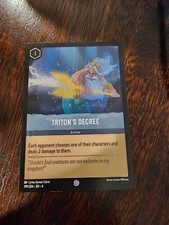 Cold Foil Disney Lorcana Ursula's Return Triton's Decree 199/204
