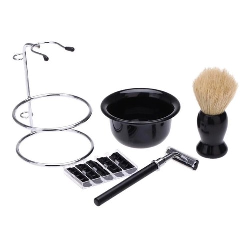 5 in 1 Holder Rack Stand Shave Safety Razor Bowl Tool Men Shaving Brush Mug Cup - Picture 11 of 12
