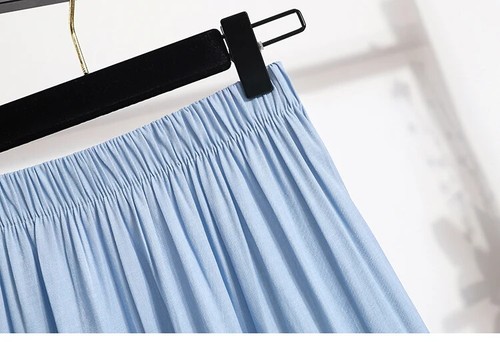 Mujer Verano Ice Cool Falda Línea A Tencel Big Swing Falda Larga Delgada - Imagen 13 de 26