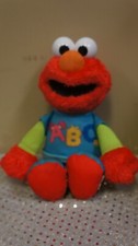 Sesame Street Talking ABC Elmo Alphabet Song Stuffed Plush 12 Toy 2013 WORKS