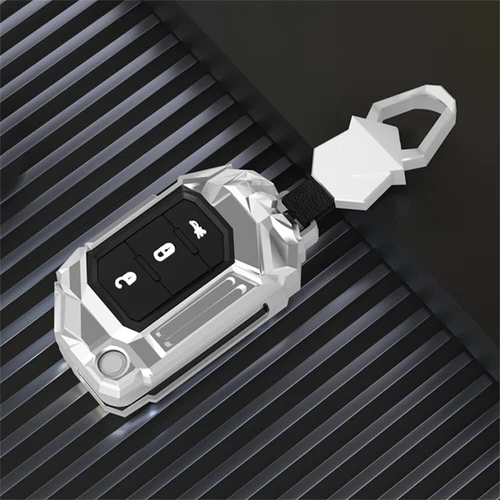 For Jeep Wrangler JL Gladiator JT JLU 3 Button Zinc Alloy Car Key Fob Case Cover - Bild 17 von 18