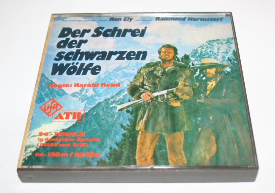 Super 8 Film"Der Schrei der Schwarzen Wölfe in Glasbox"Bitte lesen...