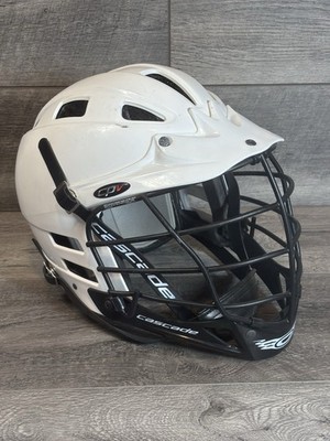 Cascade CPV S/M Small Medium Lacrosse Helmet White Black Adjustable Fit