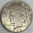 1922S Silver Peace Dollar Toned Uncertified Very Good Condition
