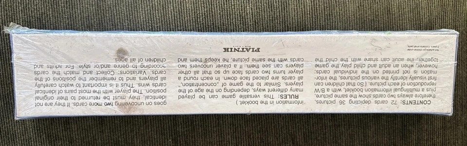 Claude Monet Memo Game Piatnik Iconic Artists Rare Sealed 1995 - Image 3 of 4