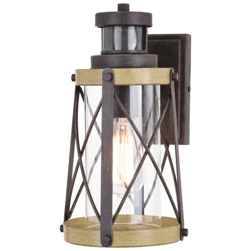 Vaxcel Lighting T0632 Harwood 12" Tall Outdoor Wall Sconce - Oxidized Iron / - Picture 1 of 12