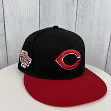 New Era 59FIFTY Cincinnati Reds Pinkie Red Stockings 150th Fitted 7 Hat NWOT