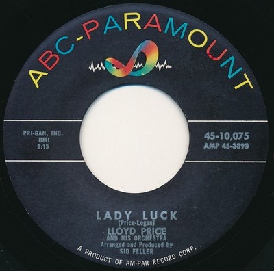 Lloyd Price And His Orchestra - Lady Luck / Never Let Me Go, 7'', (Vinyl)