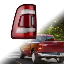 Rear Left LED Brake Tail Light Assembly for 19-24 Dodge Ram 1500 w/ Blind Spot