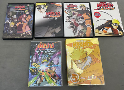 NARUTO SHIPPUDEN Ninja Clash Lost Tower Lot of Anime DVD Video VIZ Box Set Disk