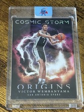 Origins Cosmic Storm Insert Victor Wembanyama San Antonio Spurs Trading Card