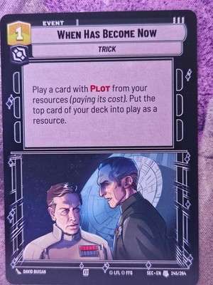 When Has Become Now 245/264 Uncommon Secrets of Power Star Wars Unlimited NM