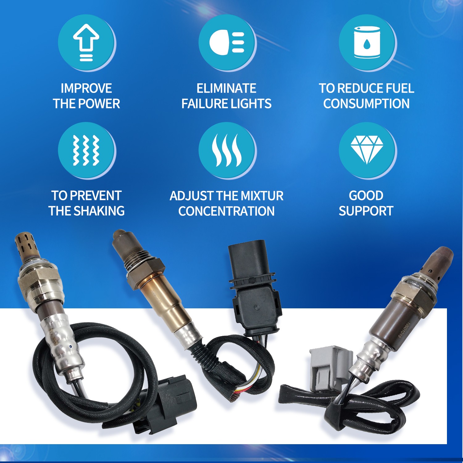 OEM 2x Up+Downstream O2 Oxygen Sensor for 2007-2015 Rolls-Royce Phantom 6.7L