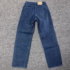 Vintage Levis 560 Loose Fit Orange Tab Girl  s Denim Blue Jeans -Size 14 Regular