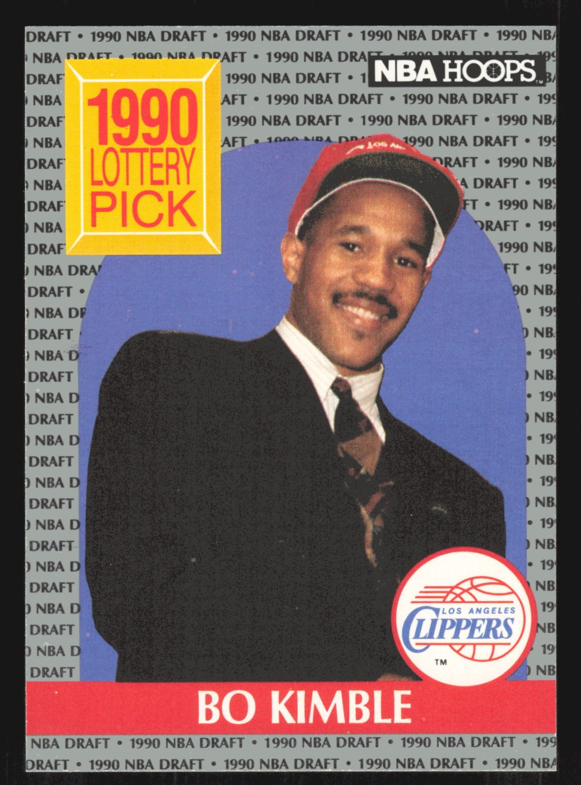 Bo Kimble Rookie Lottery Pick 1990-91 Hoops #397 LS RC Los Angeles Clippers NBA