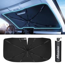  Upgraded Nmoiss Windshield Sun Shade Umbrella - Vinyl Coating Heat Shield Pr