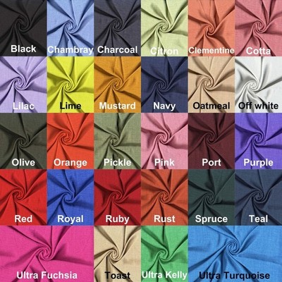 Linen-Look Cape Cod Polyester - Soft Woven Fabric for Sewing, Crafts