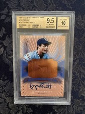 GEORGE BRETT BGS 9.5/10 Auto 2005 UD Hall Of Fame Hall Worthy Auto Card 06/25 SP