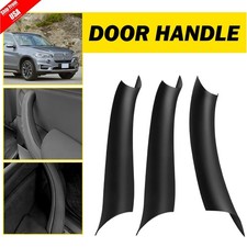 Black Inner Door Panel Handle Pull Trim Cover For BMW X5 X6 F15 F16 2014-2018 US