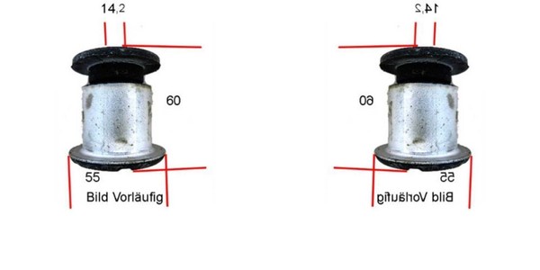 2X Corteco Querlenkerlager Vorne Links Rechts FüR VW Touareg 7P5 7LA 7L6 7L7-image
