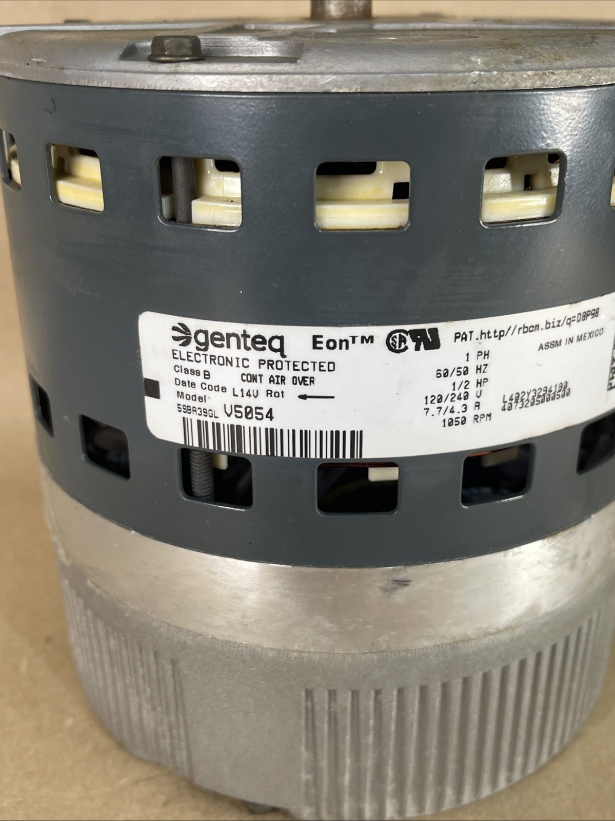 TESTED!!  HD03 GE Genteq ECM 1/2 HP Blower Motor 5SBA39GL HD44AR120 (M42)