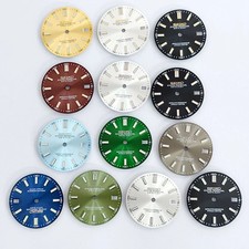 28.5mm Watch Dial Blue Green Luminous For NH35 NH36 Movement Log Dials