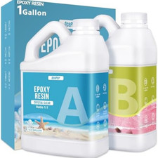 Epoxy Resin-1 Gallon, Crystal Clear Epoxy Resin Kit, No Yellowing No Bubble Art