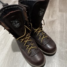 Georgia Boot Mens 8  Low Heeled Logger -Brown...
