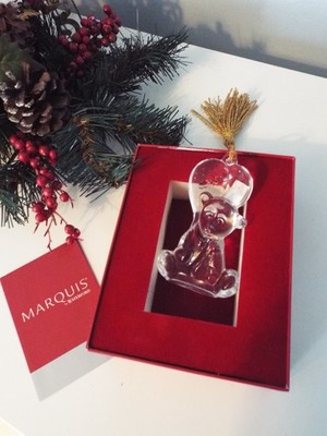 Marquis von Waterford Kristall 2010 Babys erster Weihnachtsschmuck in Box