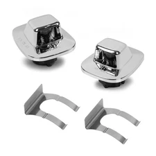 LED License Plate Light Tag Lamp Chrome Housing with Clip Retainer for 1988-1