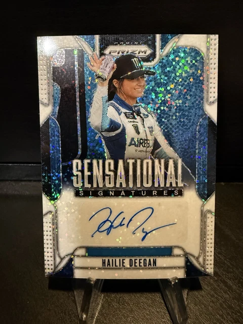 2025 National Treasures NASCAR Racing Hailie Deegan White Sparkle Autograph 1/1
