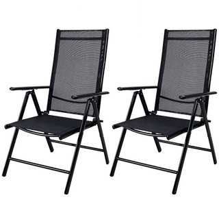 B Ware Alu Gartenstuhl Bern 2er Set anthrazit Stuhl Garten Möbel
