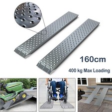 HEAVY DUTY 2 Non-Slip Loading Ramps Galvanized Steel For Trailers Vans Motorbike