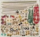 HUGE LOT OF COSTUME JEWELRY VINTAGE