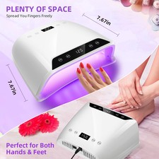 320W UV LED Nail Lamp Big Space 72 LED Dryer For Gel Polish LCD Screens