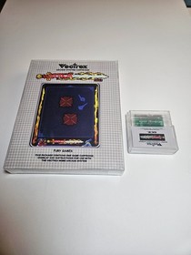 Warrior Vectrex Game with Custom Box and Overlay (Clear Cart)