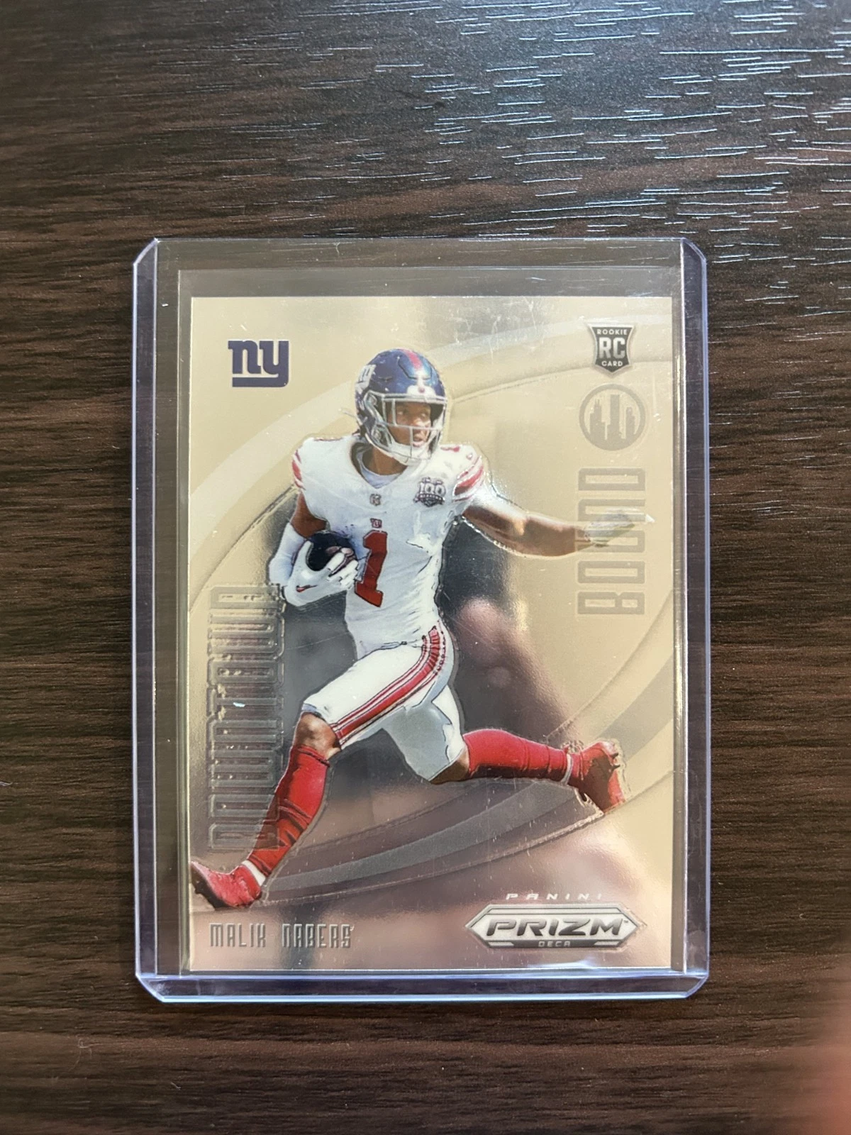 Malik Nabers Panini Prizm Deca Downtown Bound #6 Mojo