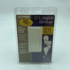 Lutron MAESTRO CL Digital Dimmer MACL-153MH-LA LED CFL Halogen Light Almond