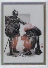2023 Chrome Star Wars Galaxy Galactic Visions Reimagined C-3PO R2-D2 Art 0i7z