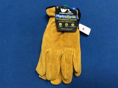 Gloves, cold weather lined, 3M Thinsulate, water resistant cowhide, camel color
