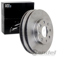 2X Eurobrake Bremsscheiben Vorne 236Mm BelÜFtet Passend FÜR Chevrolet Aveo
