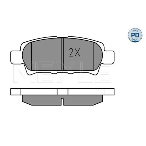 Meyle BremsbeläGe Hinten FüR Mitsubishi Lancer VII Jeep Patriot Compass-image