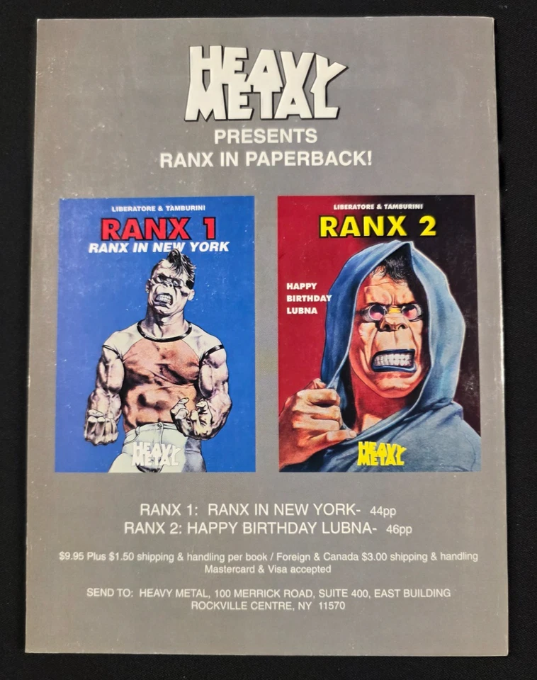 HEAVY METAL MAGAZINE 21 MILO MANARA COVER Adult July 1997 GGA SEXY Vol 1 - Image 2 of 3