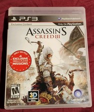 Assassin's Creed III 3 -Sony Playstation 3 PS3 - Complete In Box CIB Tested