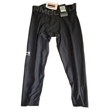 Under Armour HeatGear Armour 3/4 Compression Leggings Black YLG Youth Boys