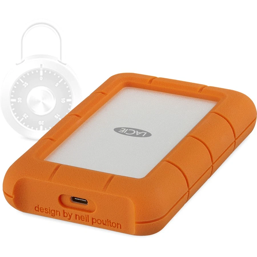 Lacie STFR5000800 Seagate Lacie Rugged Mini 5tb Usb 3.1 Type C Orange W/ Data - Image 4 of 4