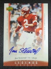 2006 Upper Deck NFL Legends Legendary Signatures Jan Stenerud Auto CHIEFS #40