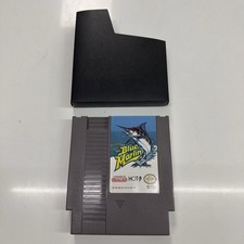 The Blue Marlin 1991 Nintendo NES Authentic Cart, Tested. FREE SHIPPING