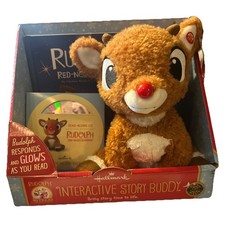HALLMARK RUDOLPH THE RED-NOSED REINDEER INTERACTIVE STORY BUDDY SEALED IN BOX